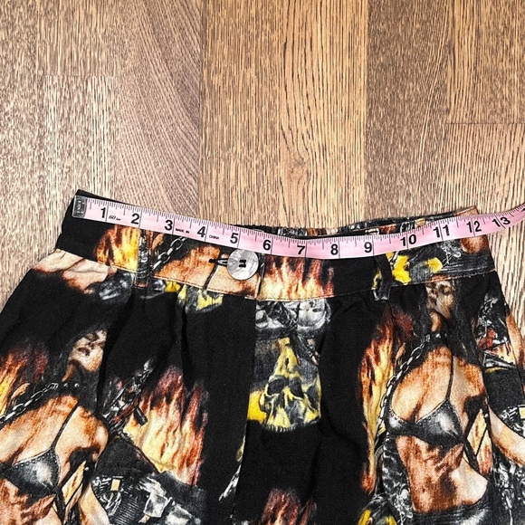 Fashion Brand Company Penelope Gazin Motorcycle Pinup Girl Woven Pants Womens S - Picture 9 of 10